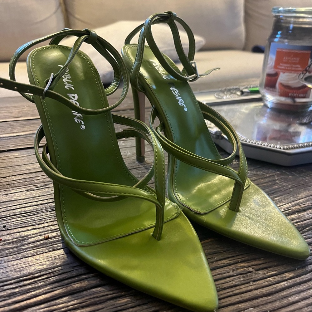 Public Desire Lime Green Heels | Formal Footwear | Size 5